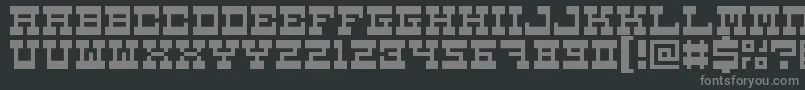 5carnival Font – Gray Fonts on Black Background