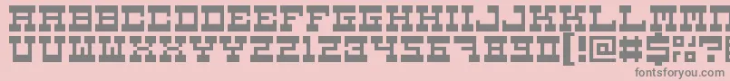 5carnival Font – Gray Fonts on Pink Background