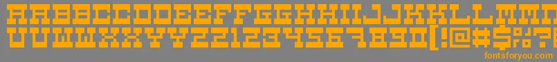 5carnival Font – Orange Fonts on Gray Background