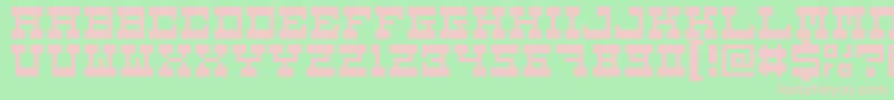 5carnival Font – Pink Fonts on Green Background