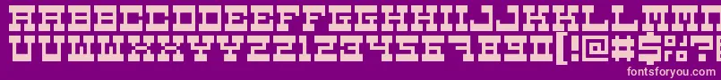 5carnival Font – Pink Fonts on Purple Background