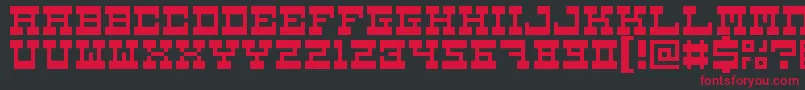 5carnival Font – Red Fonts on Black Background