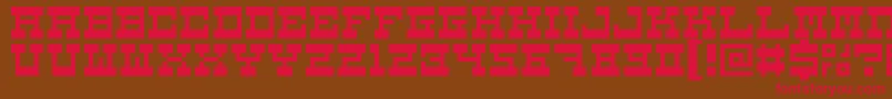 5carnival Font – Red Fonts on Brown Background