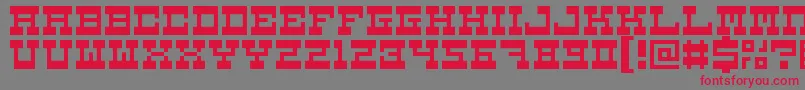 5carnival Font – Red Fonts on Gray Background