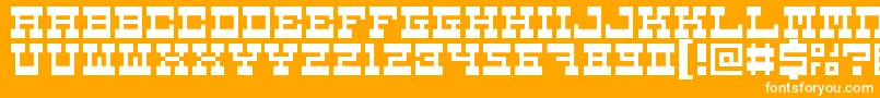 5carnival Font – White Fonts on Orange Background