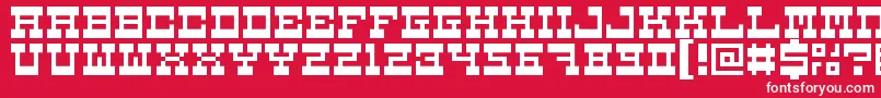 5carnival Font – White Fonts on Red Background