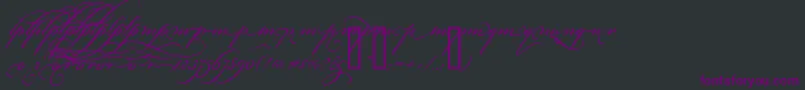 BickhamScriptAltThree Font – Purple Fonts on Black Background