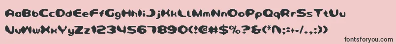 Detonv2c Font – Black Fonts on Pink Background