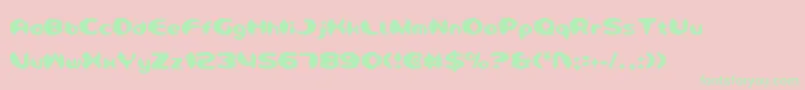 Detonv2c Font – Green Fonts on Pink Background