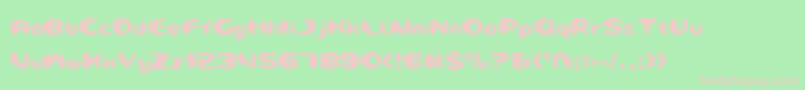 Detonv2c Font – Pink Fonts on Green Background