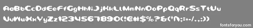 Detonv2c Font – White Fonts on Gray Background