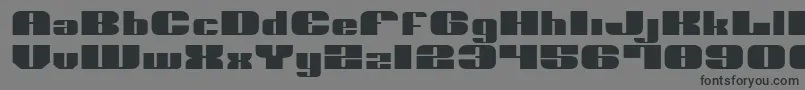 NoloContendreExpanded Font – Black Fonts on Gray Background