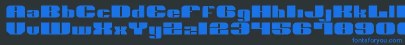 NoloContendreExpanded Font – Blue Fonts on Black Background