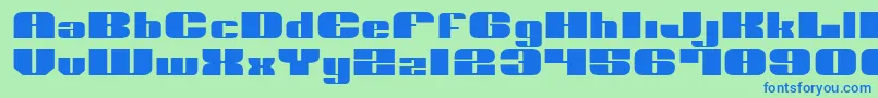 NoloContendreExpanded Font – Blue Fonts on Green Background