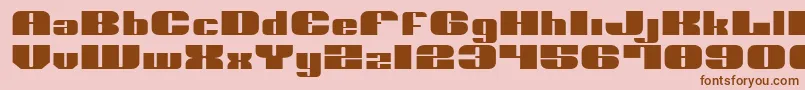 NoloContendreExpanded Font – Brown Fonts on Pink Background