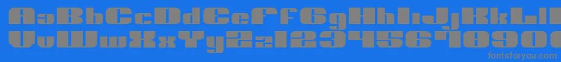 NoloContendreExpanded Font – Gray Fonts on Blue Background