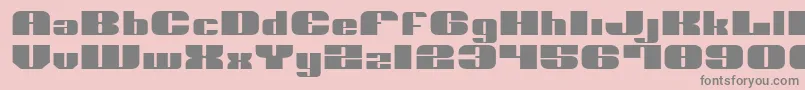 NoloContendreExpanded Font – Gray Fonts on Pink Background