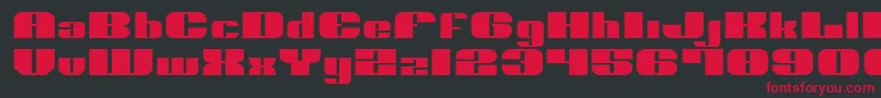 NoloContendreExpanded Font – Red Fonts on Black Background