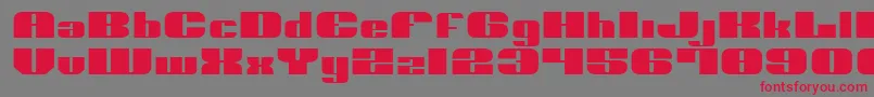 NoloContendreExpanded Font – Red Fonts on Gray Background