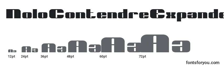 NoloContendreExpanded Font Sizes