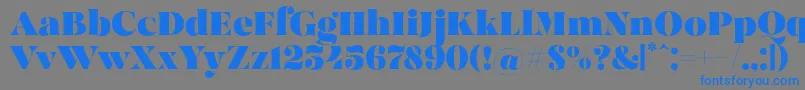 MadeBrunoPersonalUse Font – Blue Fonts on Gray Background