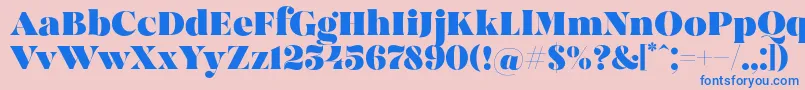 MadeBrunoPersonalUse Font – Blue Fonts on Pink Background