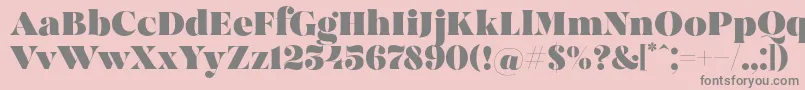 MadeBrunoPersonalUse Font – Gray Fonts on Pink Background