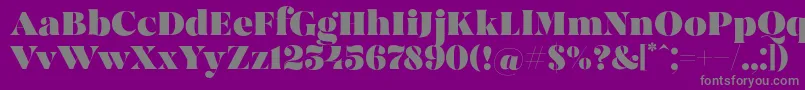 MadeBrunoPersonalUse Font – Gray Fonts on Purple Background