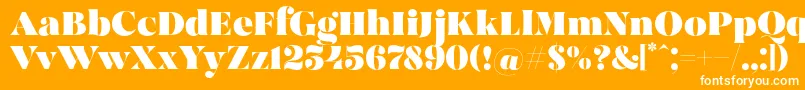 MadeBrunoPersonalUse Font – White Fonts on Orange Background