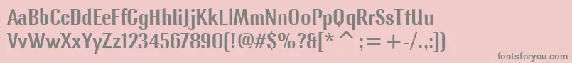 LennoxItcMedium Font – Gray Fonts on Pink Background