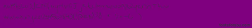 ScratchKit Font – Black Fonts on Purple Background