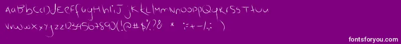 ScratchKit Font – White Fonts on Purple Background
