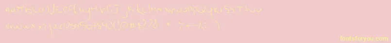 ScratchKit Font – Yellow Fonts on Pink Background