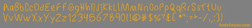 Más sobre la fuente Mbchickenscratch fuente Mbchickenscratch – Fuentes Naranjas Sobre Fondo Gris