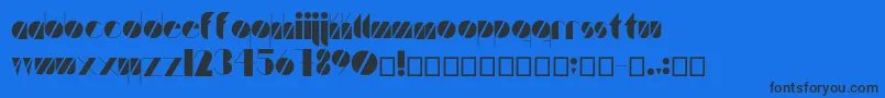 Artistica Font – Black Fonts on Blue Background