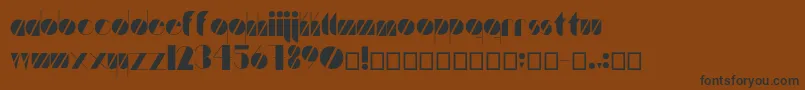 Artistica Font – Black Fonts on Brown Background