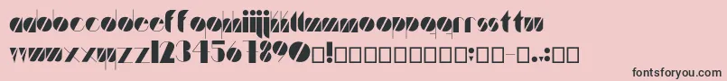 Artistica Font – Black Fonts on Pink Background