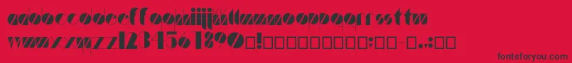 Artistica Font – Black Fonts on Red Background