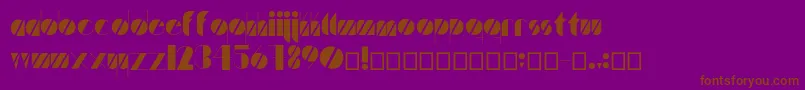 Artistica Font – Brown Fonts on Purple Background