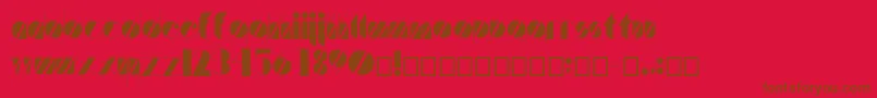 Artistica Font – Brown Fonts on Red Background