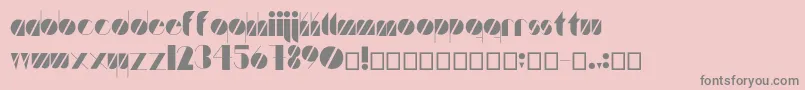 Artistica Font – Gray Fonts on Pink Background