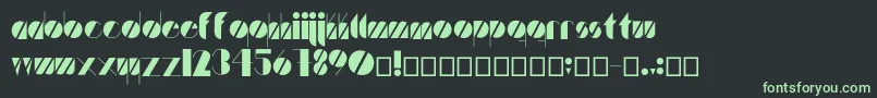 Artistica Font – Green Fonts on Black Background