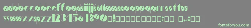 Artistica Font – Green Fonts on Gray Background