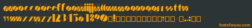 Artistica Font – Orange Fonts on Black Background