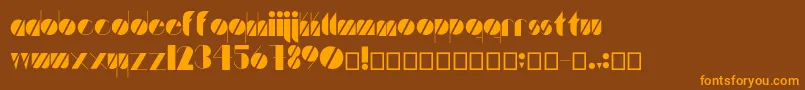 Artistica Font – Orange Fonts on Brown Background