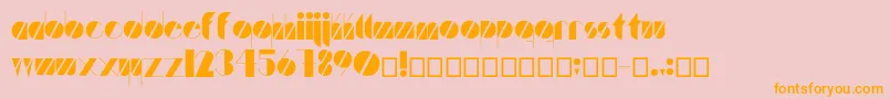 Artistica Font – Orange Fonts on Pink Background