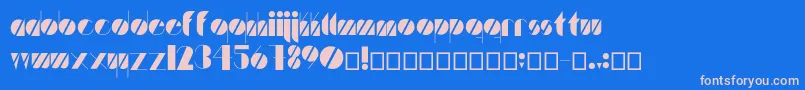 Artistica Font – Pink Fonts on Blue Background