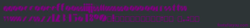 Artistica Font – Purple Fonts on Black Background