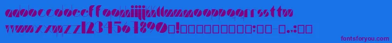 Artistica Font – Purple Fonts on Blue Background