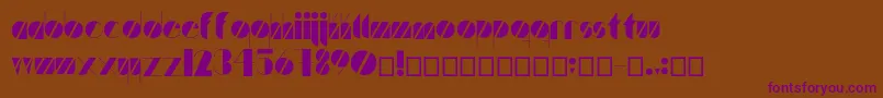 Artistica Font – Purple Fonts on Brown Background